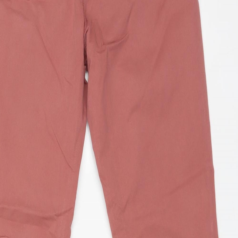 Fat Face Womens Pink  Cotton Chino Trousers Size 8 L29 in Regular