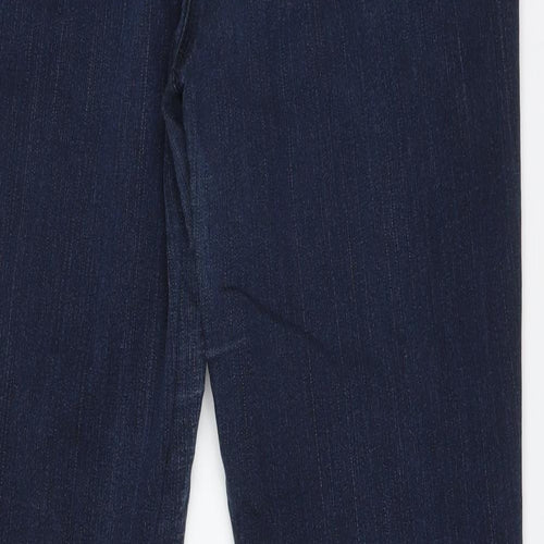 NEXT Womens Blue  Modal Straight Jeans Size 14 L30 in Regular