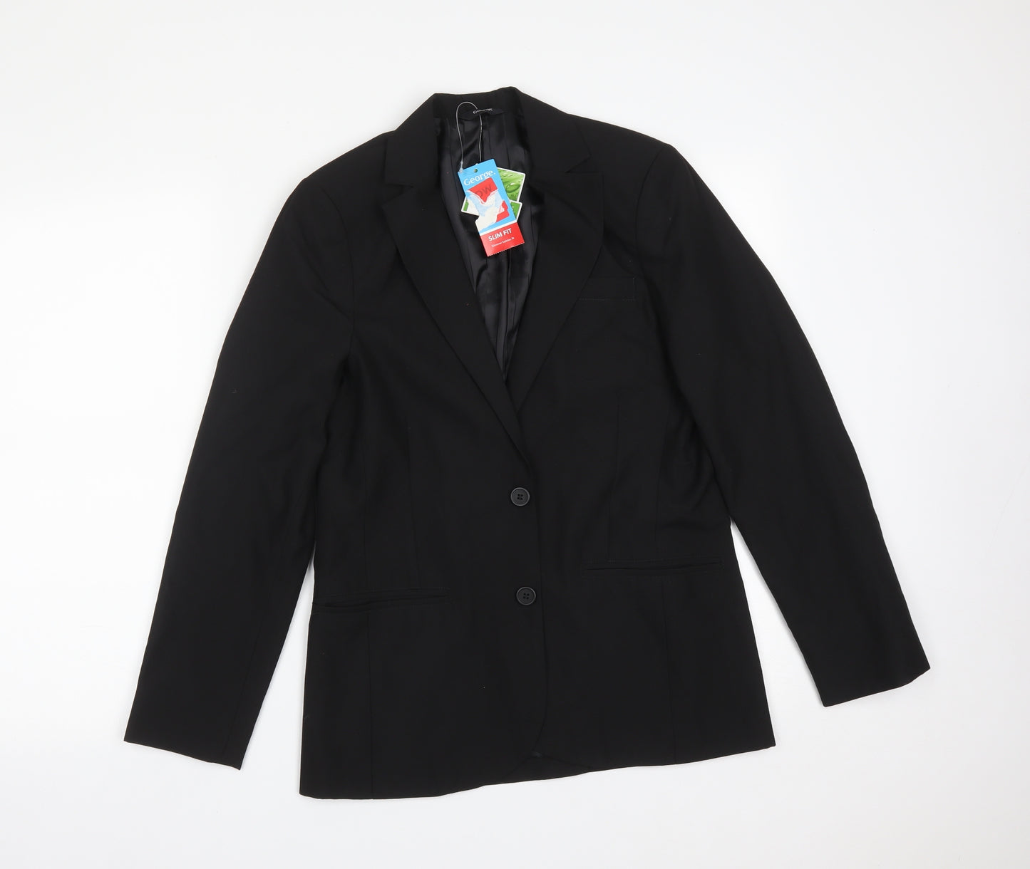 George Boys Black   Jacket Blazer Size 14-15 Years   - SUIT JACKET
