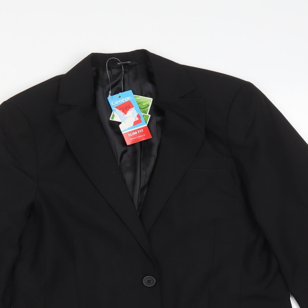 George Boys Black   Jacket Blazer Size 14-15 Years   - SUIT JACKET
