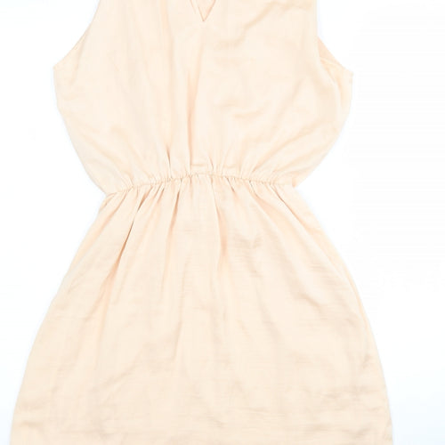 FOREVER 21 Womens Pink   Fit & Flare  Size S  Round Neck