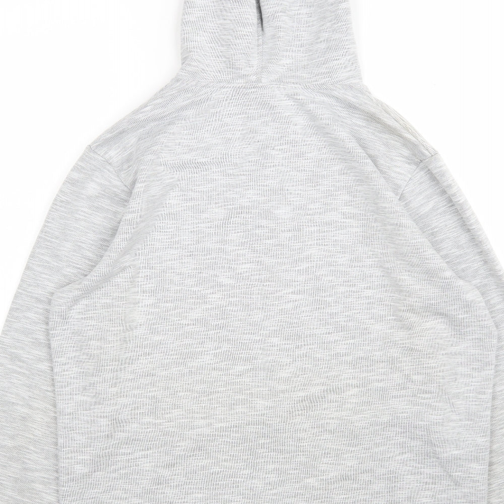 JACK & JONES Mens Grey  Cotton Full Zip Hoodie Size XL