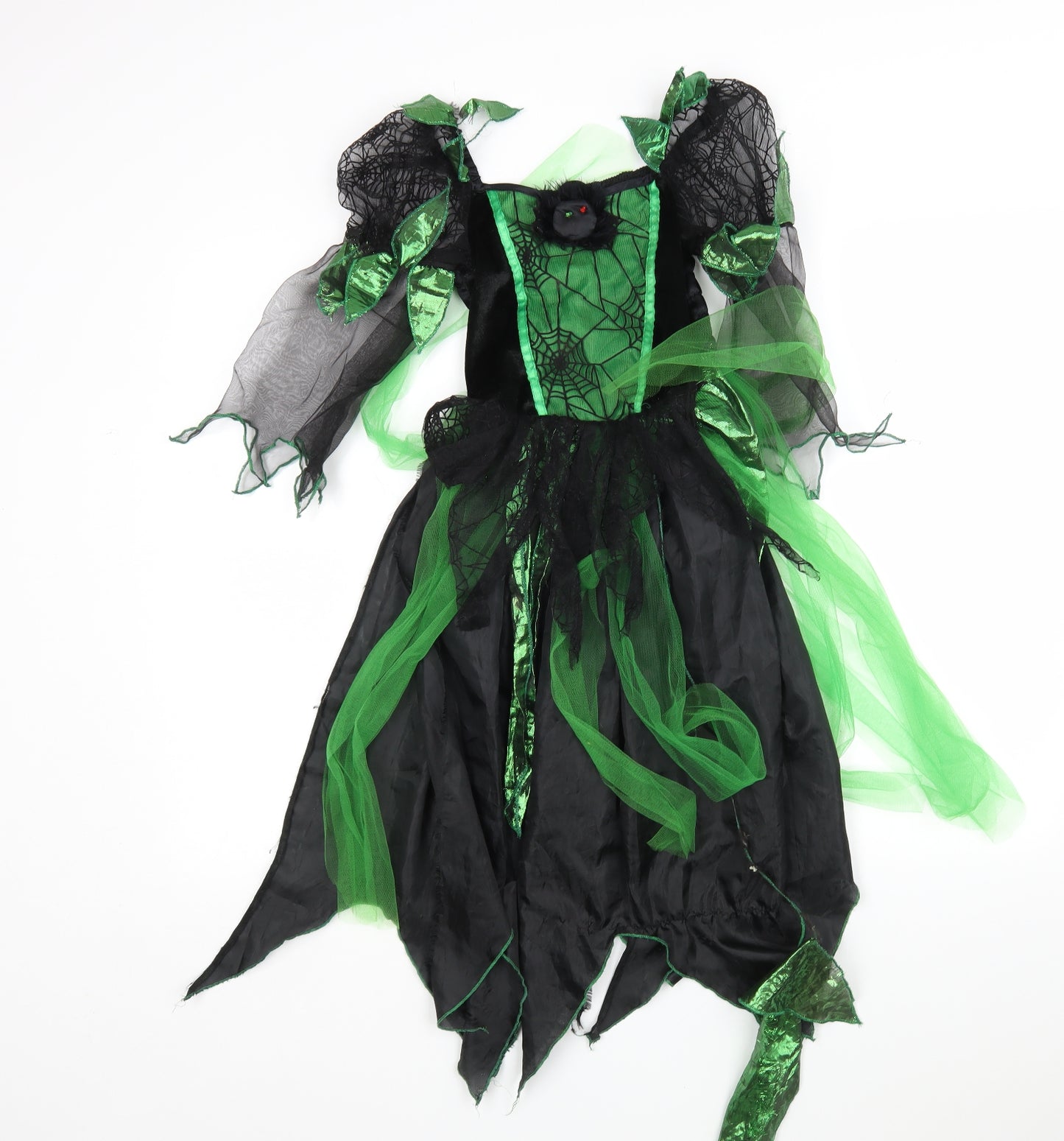 Tesco Girls Multicoloured   A-Line  Size 7-8 Years  Round Neck  - Halloween Dress