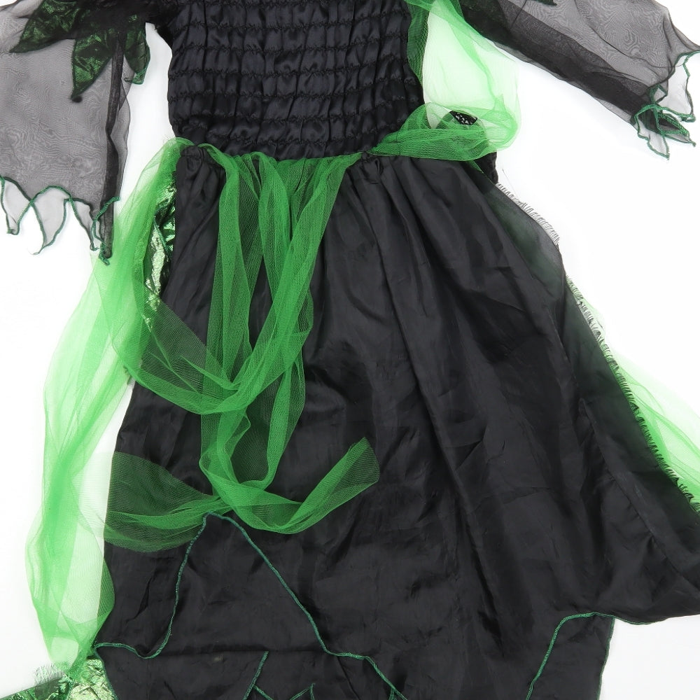 Tesco Girls Multicoloured   A-Line  Size 7-8 Years  Round Neck  - Halloween Dress