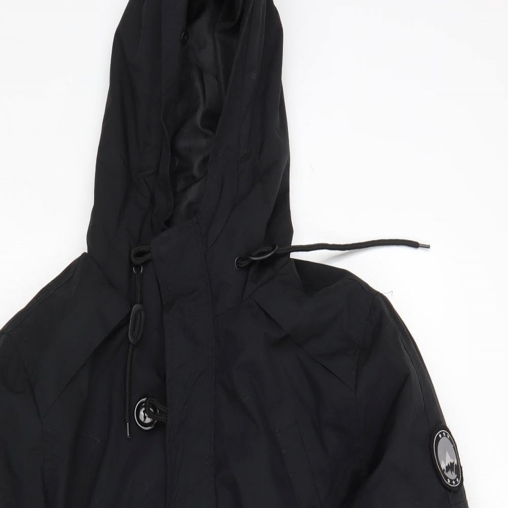 Cedar Wood State Mens Black   Parka Coat Size M