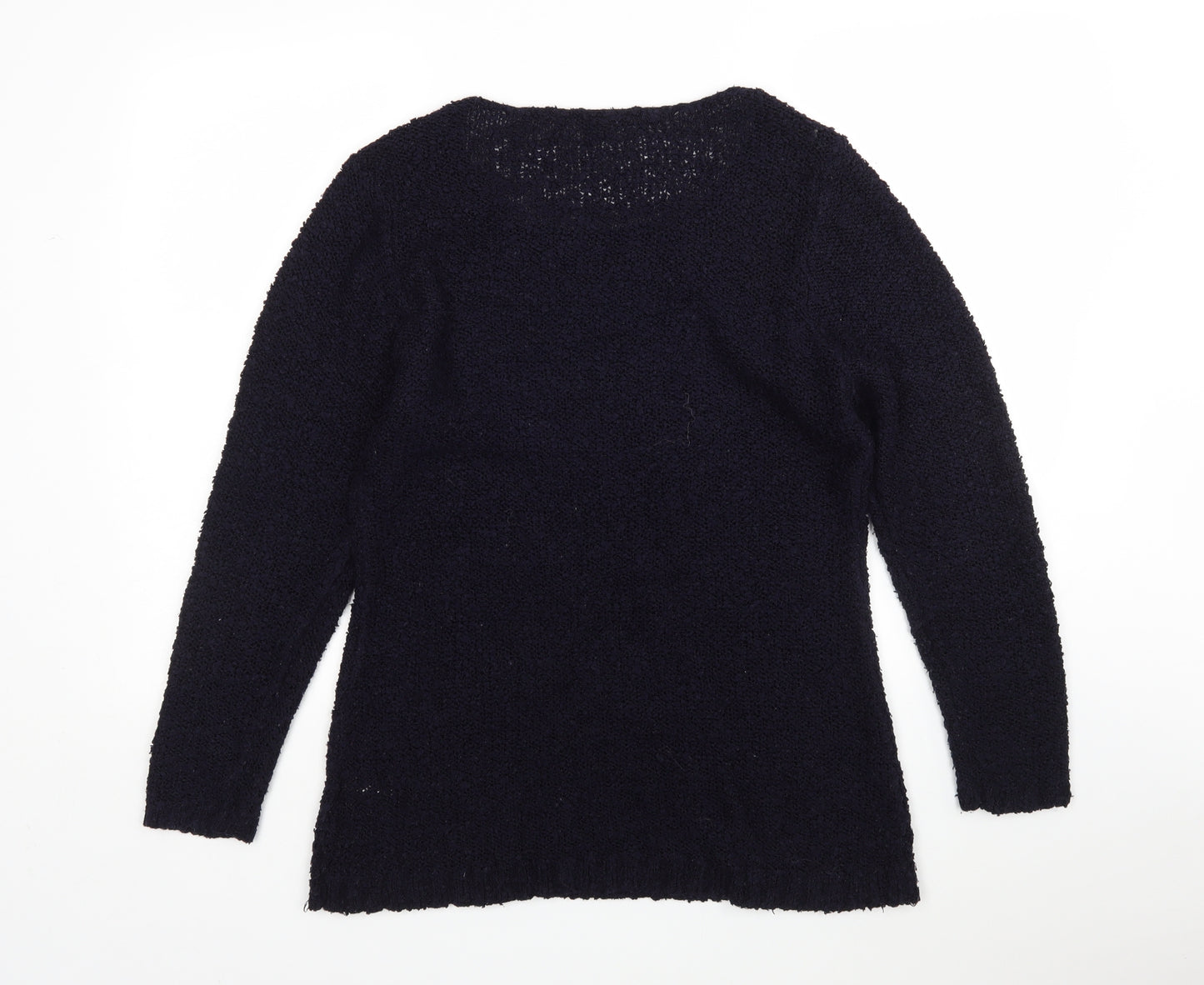 store twenty one Womens Blue Round Neck  Acrylic Pullover Jumper Size L