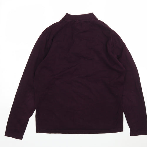 NEXT Mens Purple Round Neck  Cotton Pullover Jumper Size M