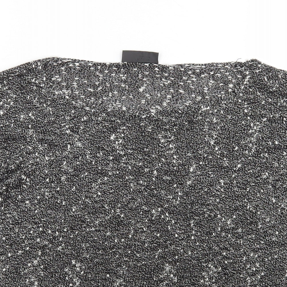 Alex & Co Womens Grey Round Neck  Acrylic Pullover Jumper Size 18