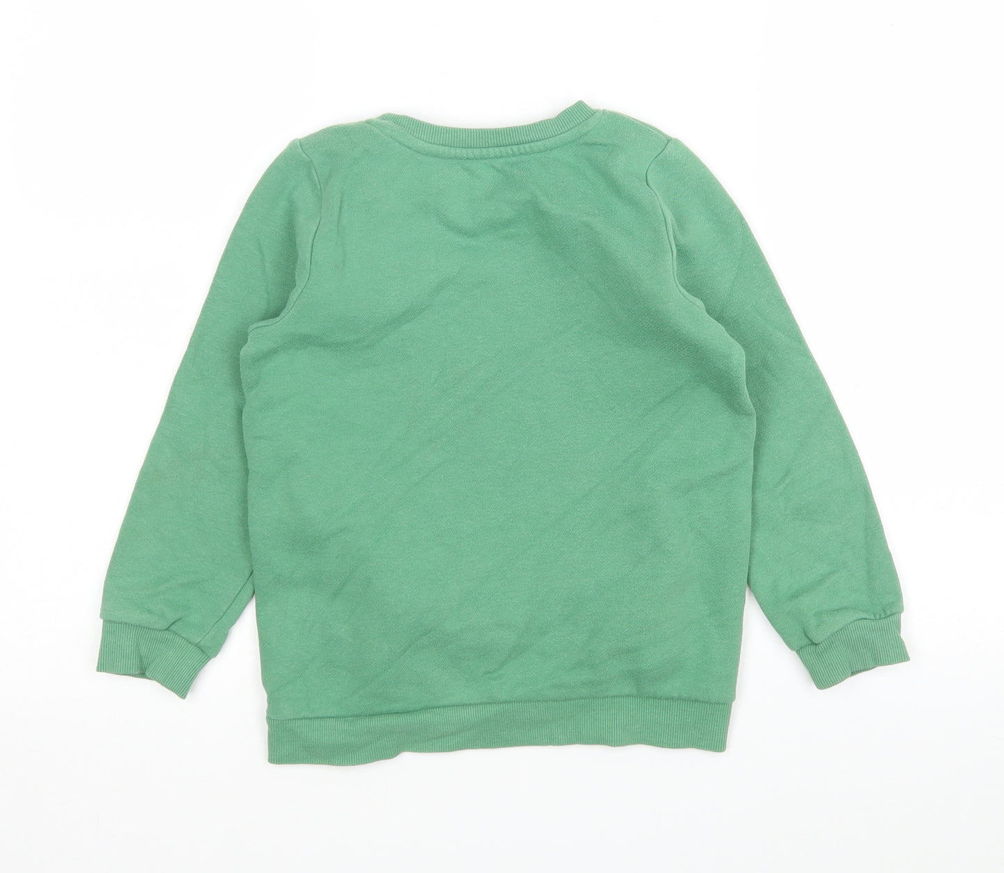 Nutmeg Boys Green  Cotton Pullover Sweatshirt Size 5-6 Years