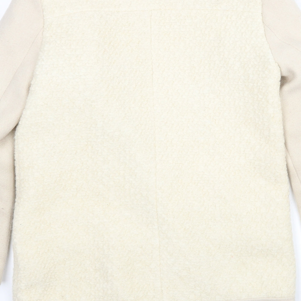 Papaya Womens Beige   Overcoat Coatigan Size 8