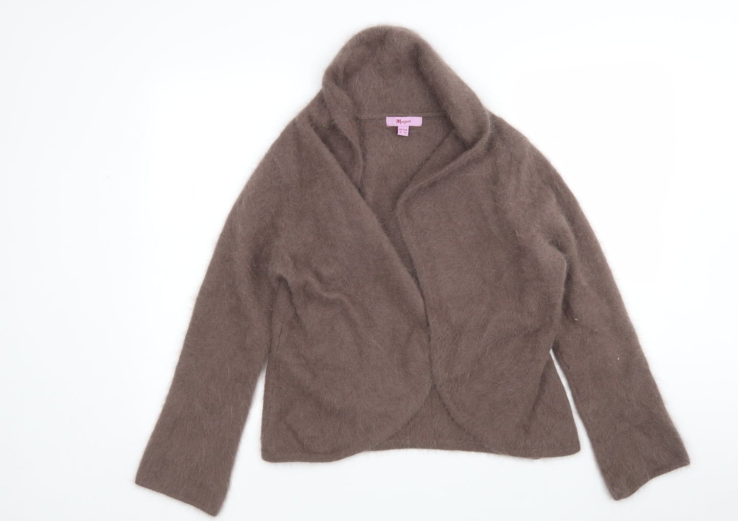 Monsoon Womens Brown V-Neck   Cardigan Jumper Size 18