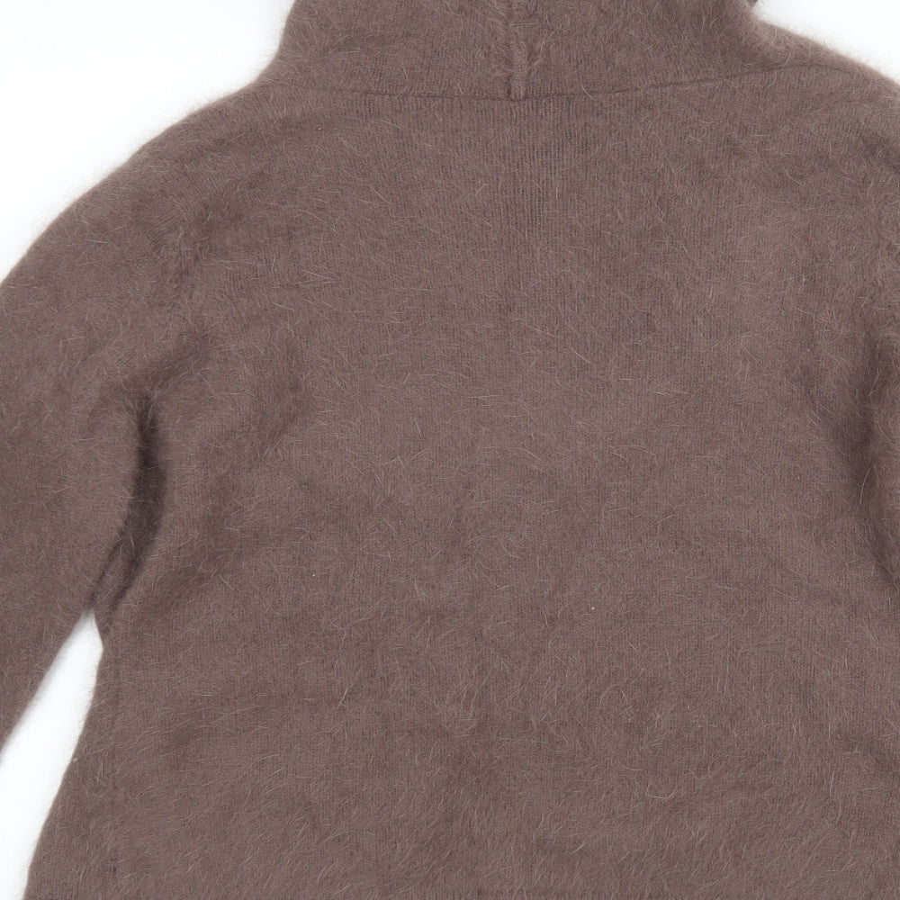 Monsoon Womens Brown V-Neck   Cardigan Jumper Size 18