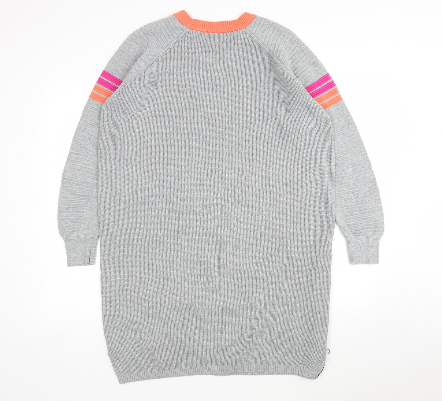 G Star Raw Womens Grey  Cotton Jumper Dress  Size L  Round Neck