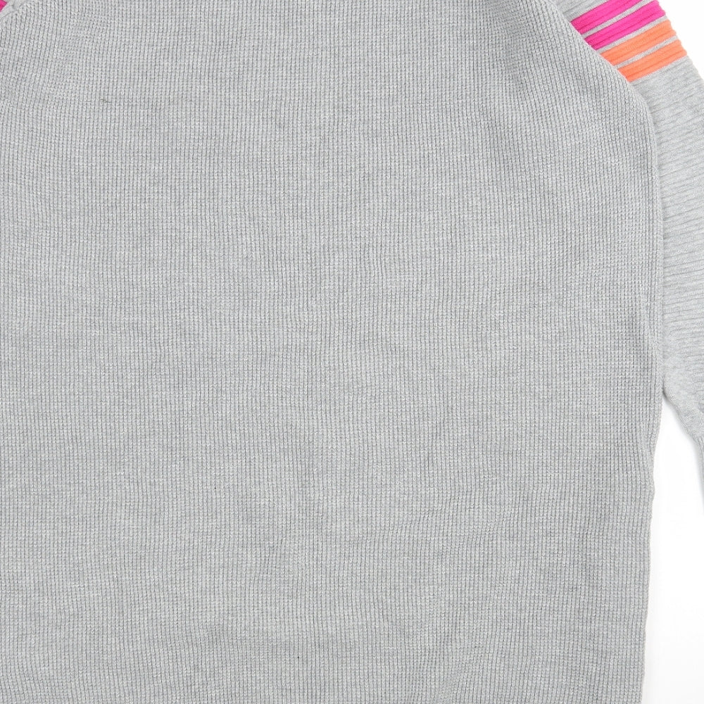 G Star Raw Womens Grey  Cotton Jumper Dress  Size L  Round Neck
