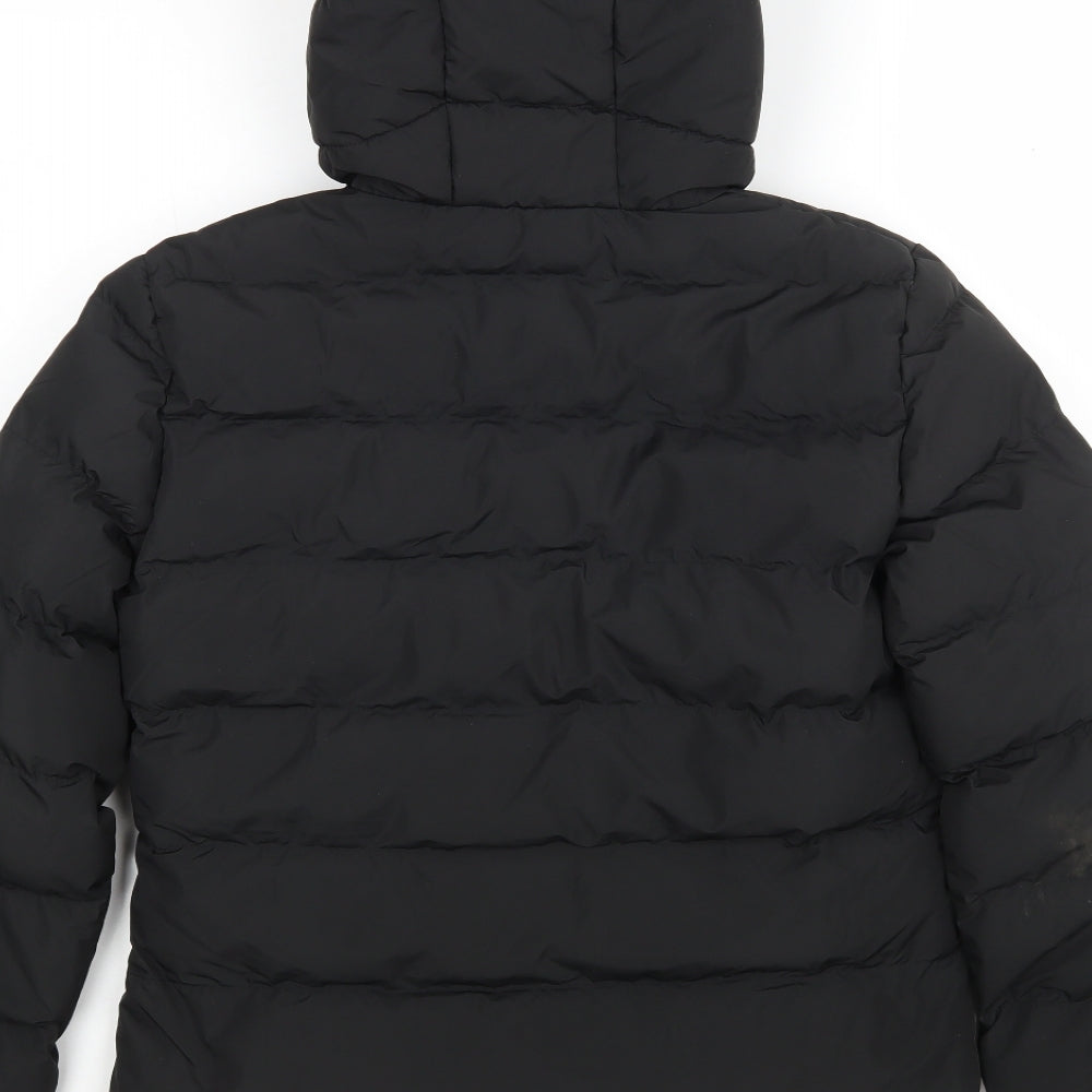 Superdry Womens Black   Puffer Jacket Coat Size 8