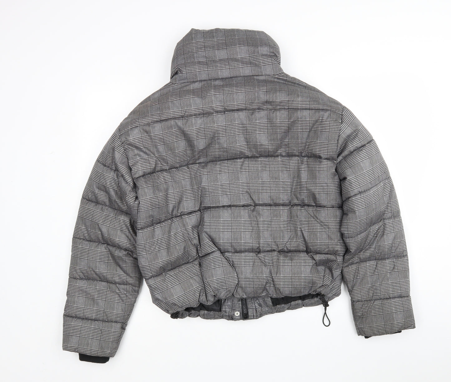 Primark Womens Multicoloured Houndstooth  Puffer Jacket Jacket Size M