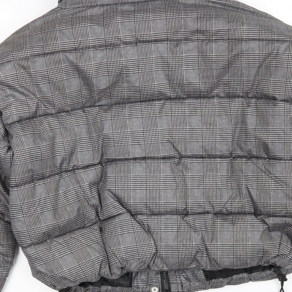 Primark Womens Multicoloured Houndstooth  Puffer Jacket Jacket Size M