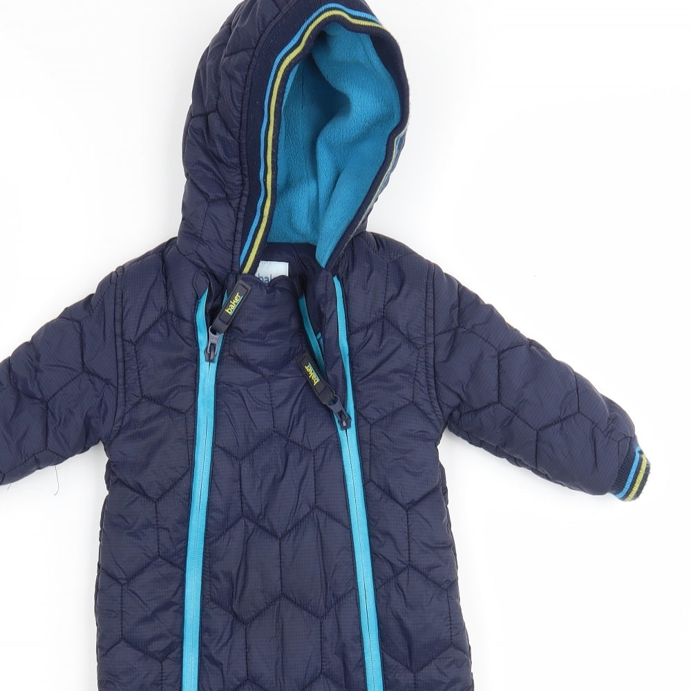 Ted Baker  Boys Blue   Rain Coat Snowsuit Size 3-6 Months