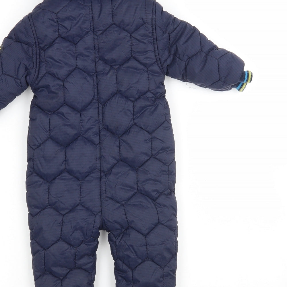 Ted Baker  Boys Blue   Rain Coat Snowsuit Size 3-6 Months