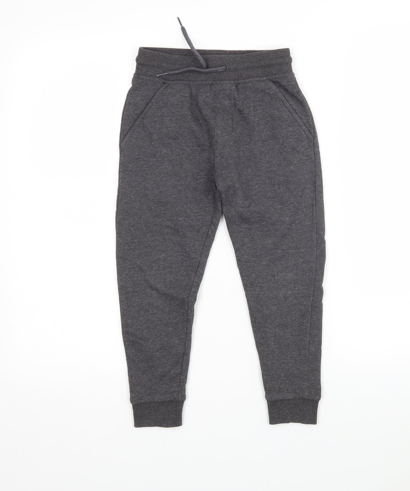 George Boys Grey  Cotton Sweatpants Trousers Size 5-6 Years  Regular