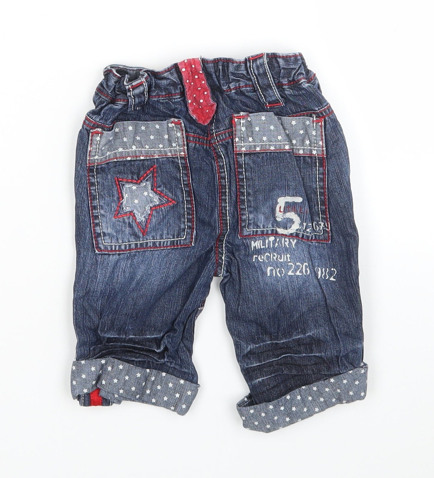 NEXT Boys Blue  Cotton  Jeans Size 6-9 Months