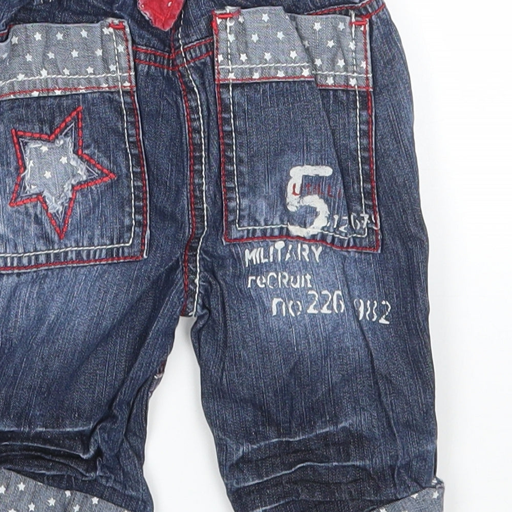 NEXT Boys Blue  Cotton  Jeans Size 6-9 Months