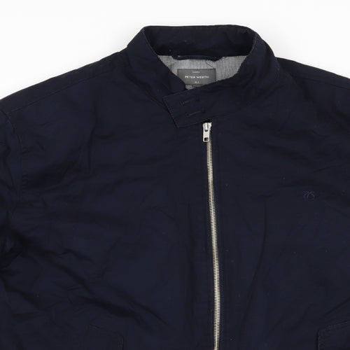 Peter Werth Mens Blue   Jacket Coat Size XL