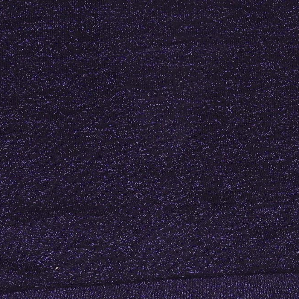 Glamorosa Womens Purple V-Neck  Viscose Cardigan Jumper Size 18   - Ruched Sleeves Glitter effect all over