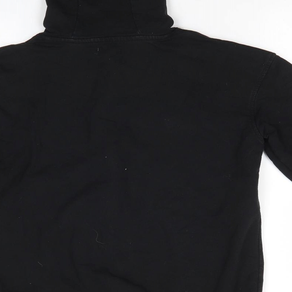 Studio Boys Black  Cotton Full Zip Hoodie Size 12-13 Years