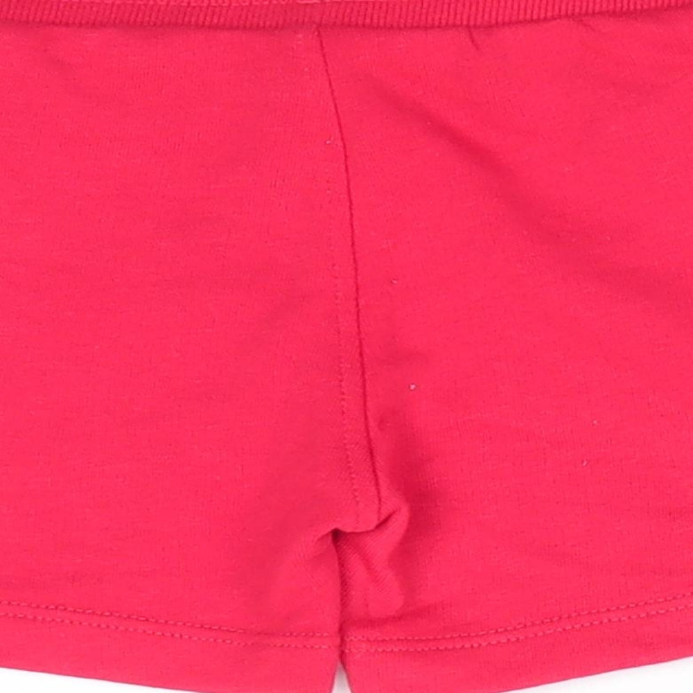 Matalan Boys Red  Cotton Sweatpants Trousers Size 9-12 Months   - Dinasour Fin like seam