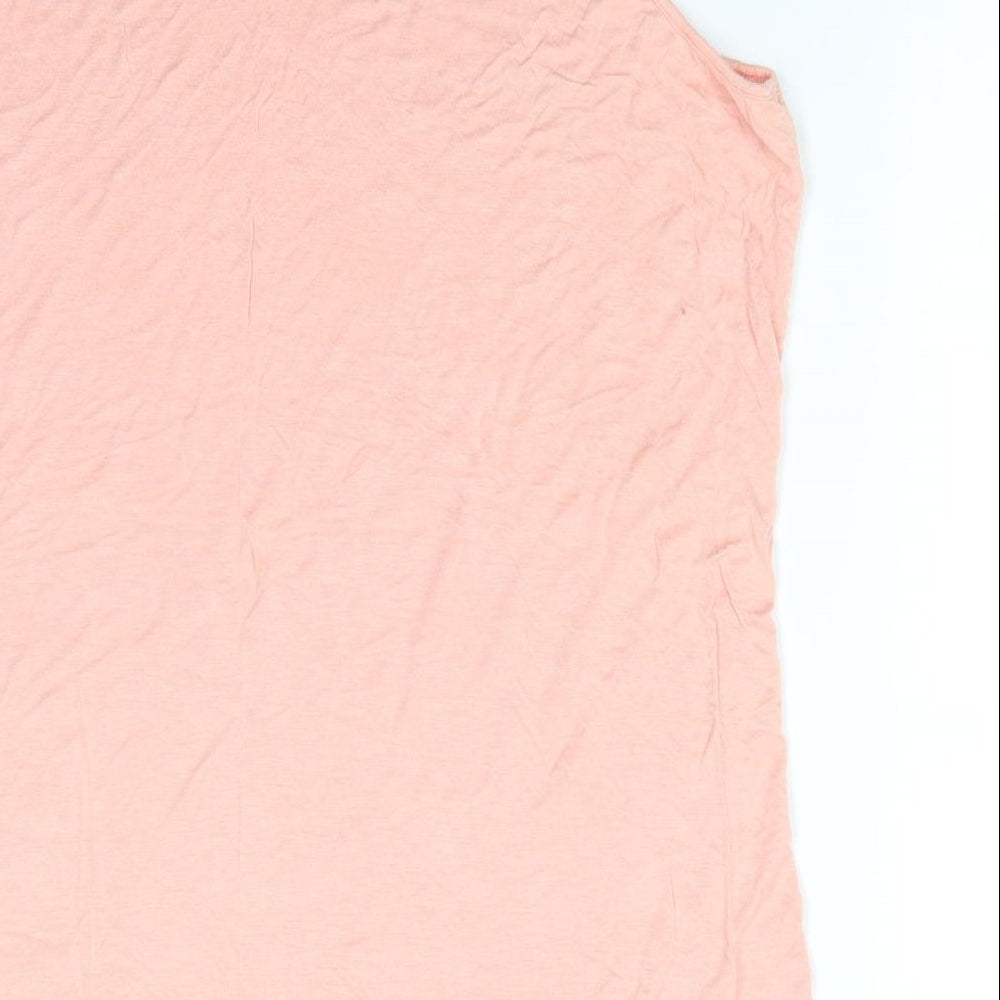 Studio Womens Orange  Viscose Basic Tank Size 20 Round Neck - Peach in Colour