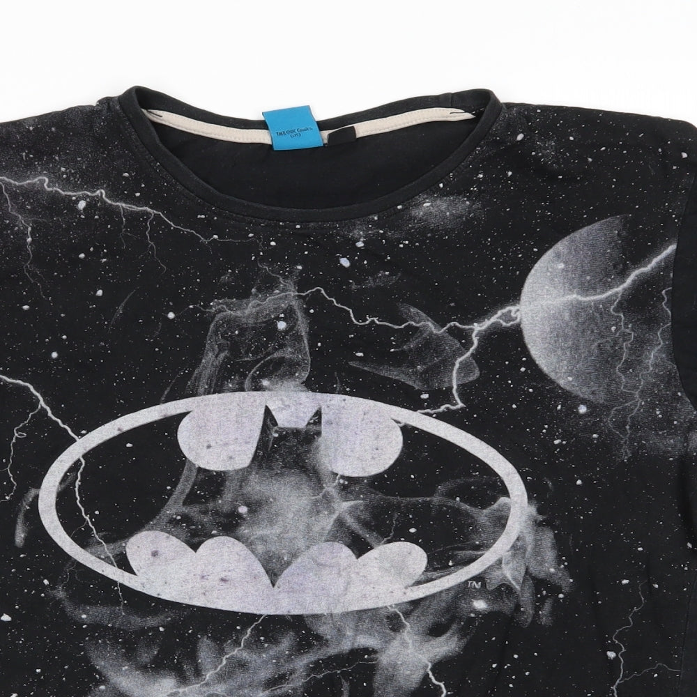 Cedar Wood State Mens Black  Cotton  T-Shirt Size M Round Neck  - Batman