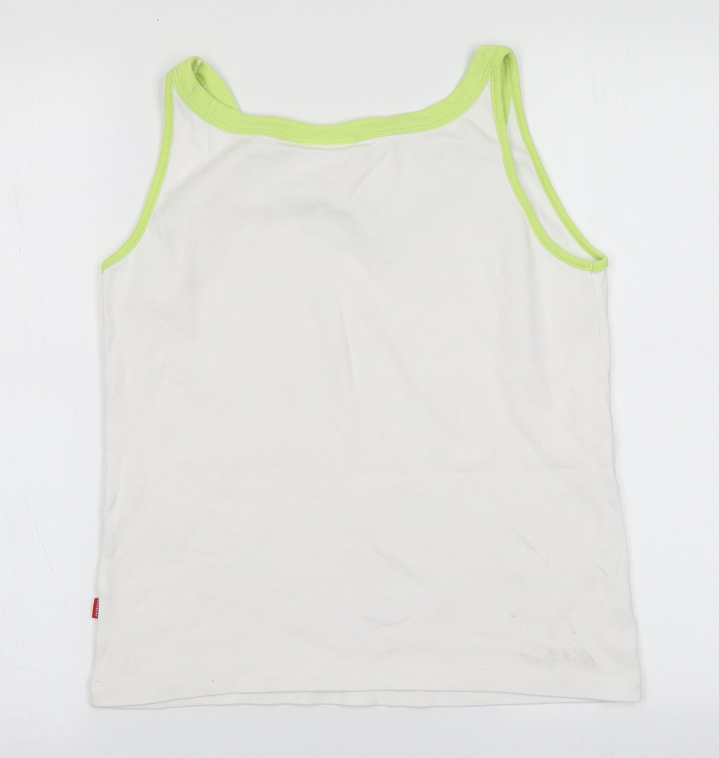 Jackpot Mens White   Basic Tank  Round Neck