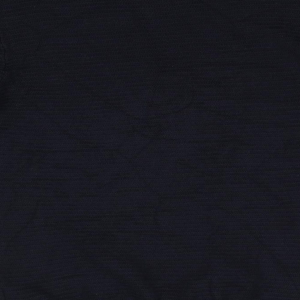 Marks and Spencer Mens Blue Round Neck  Cotton Pullover Jumper Size M