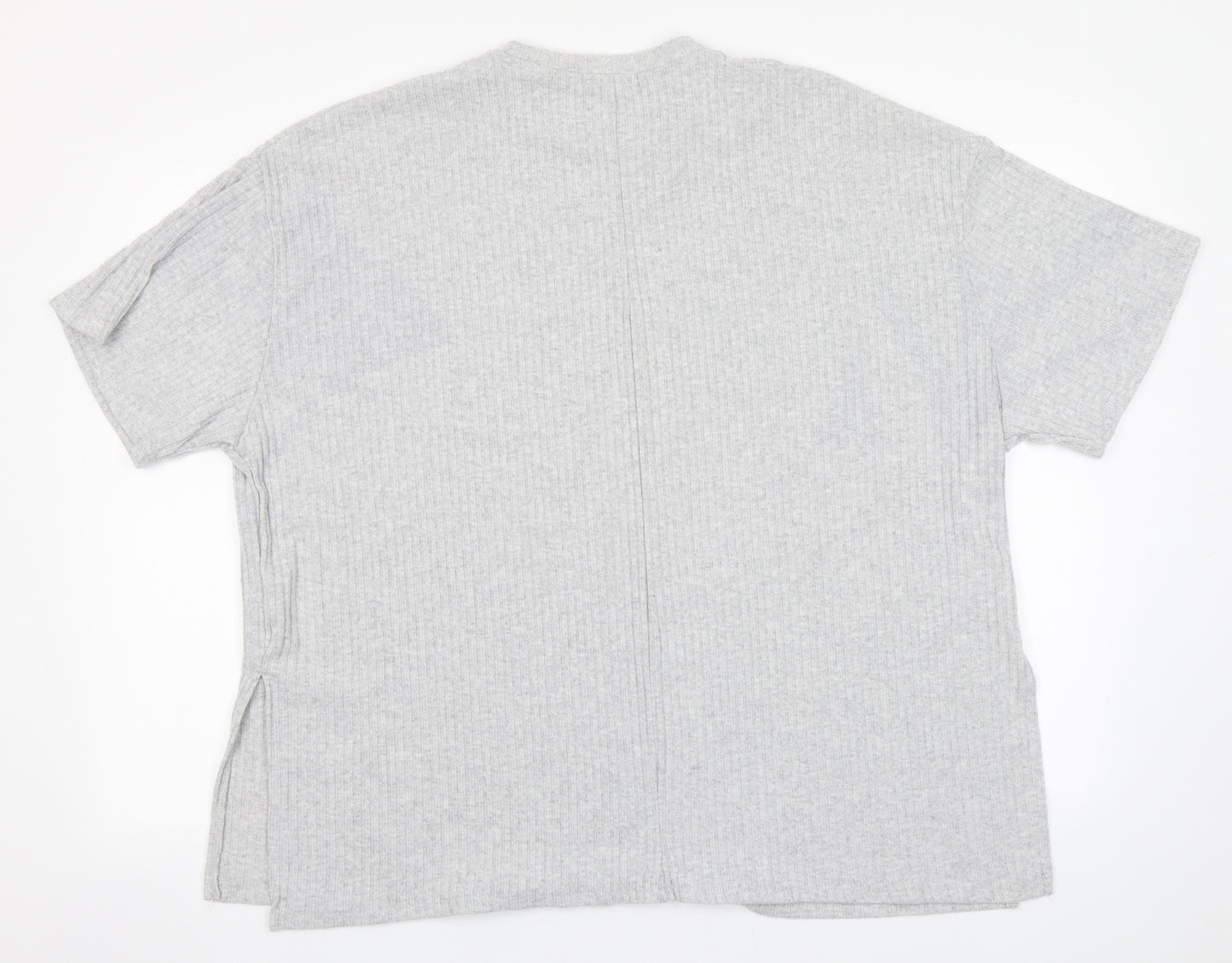 Primark Womens Grey Round Neck  Polyester Pullover Jumper Size 14