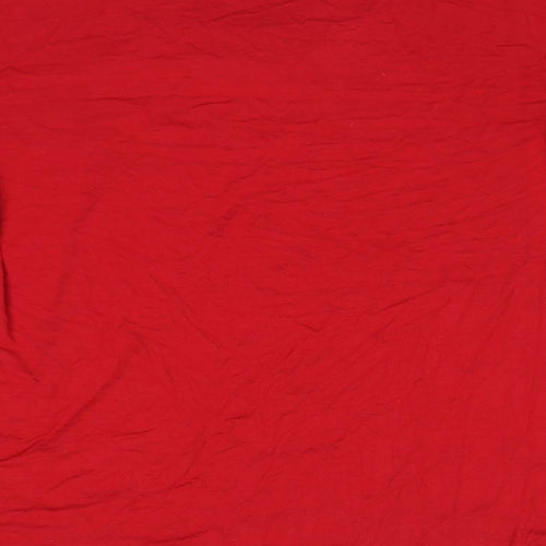 CHALOU Womens Red  Viscose Basic T-Shirt Size 18 Round Neck