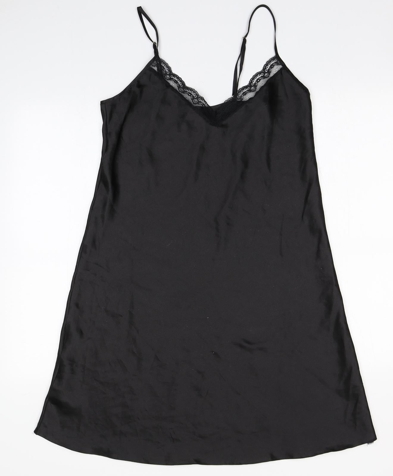 Preworn Womens Black Solid  Top Dress