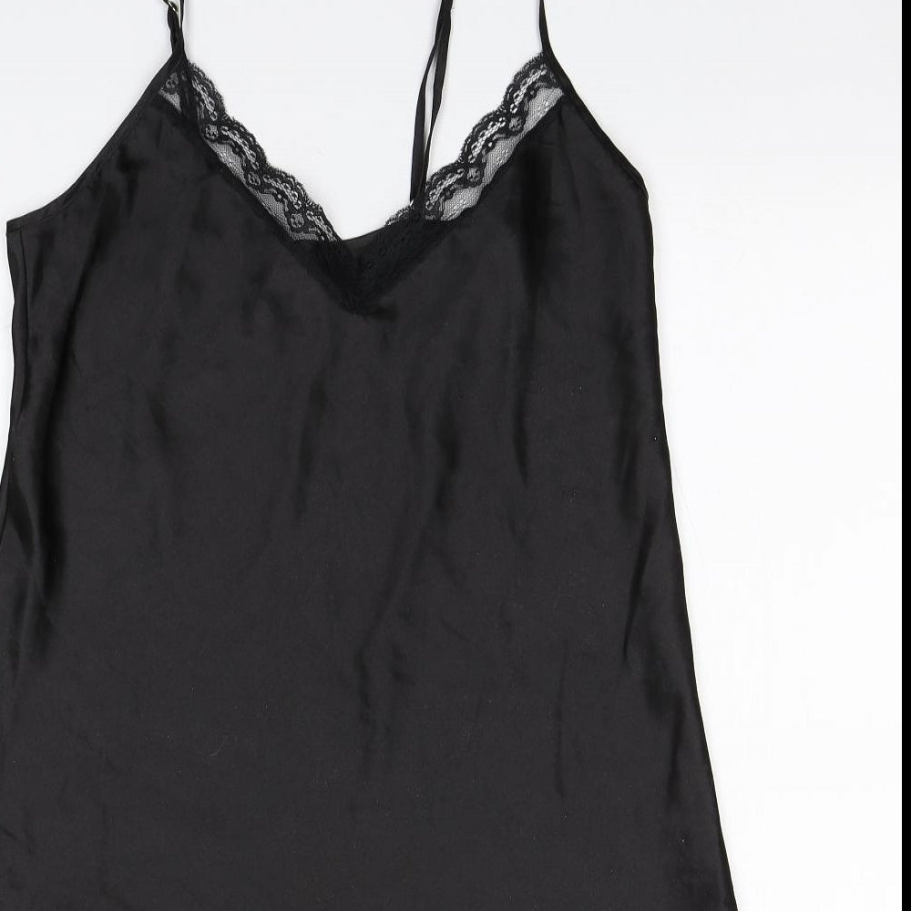Preworn Womens Black Solid  Top Dress