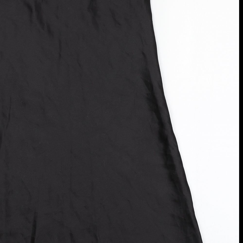 Preworn Womens Black Solid  Top Dress
