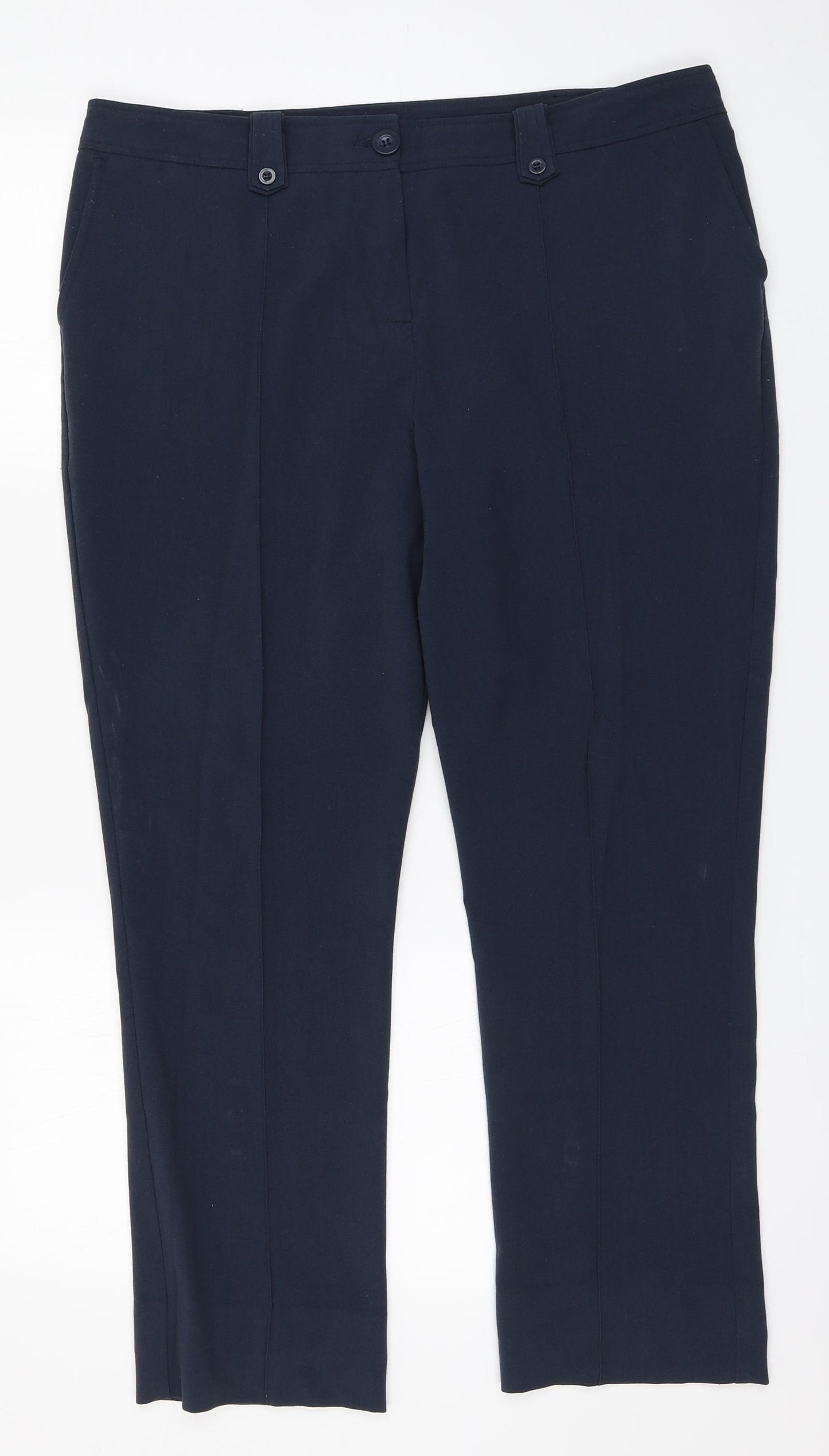 Epilogue Womens Blue  Polyester Trousers  Size 16 L26 in Regular