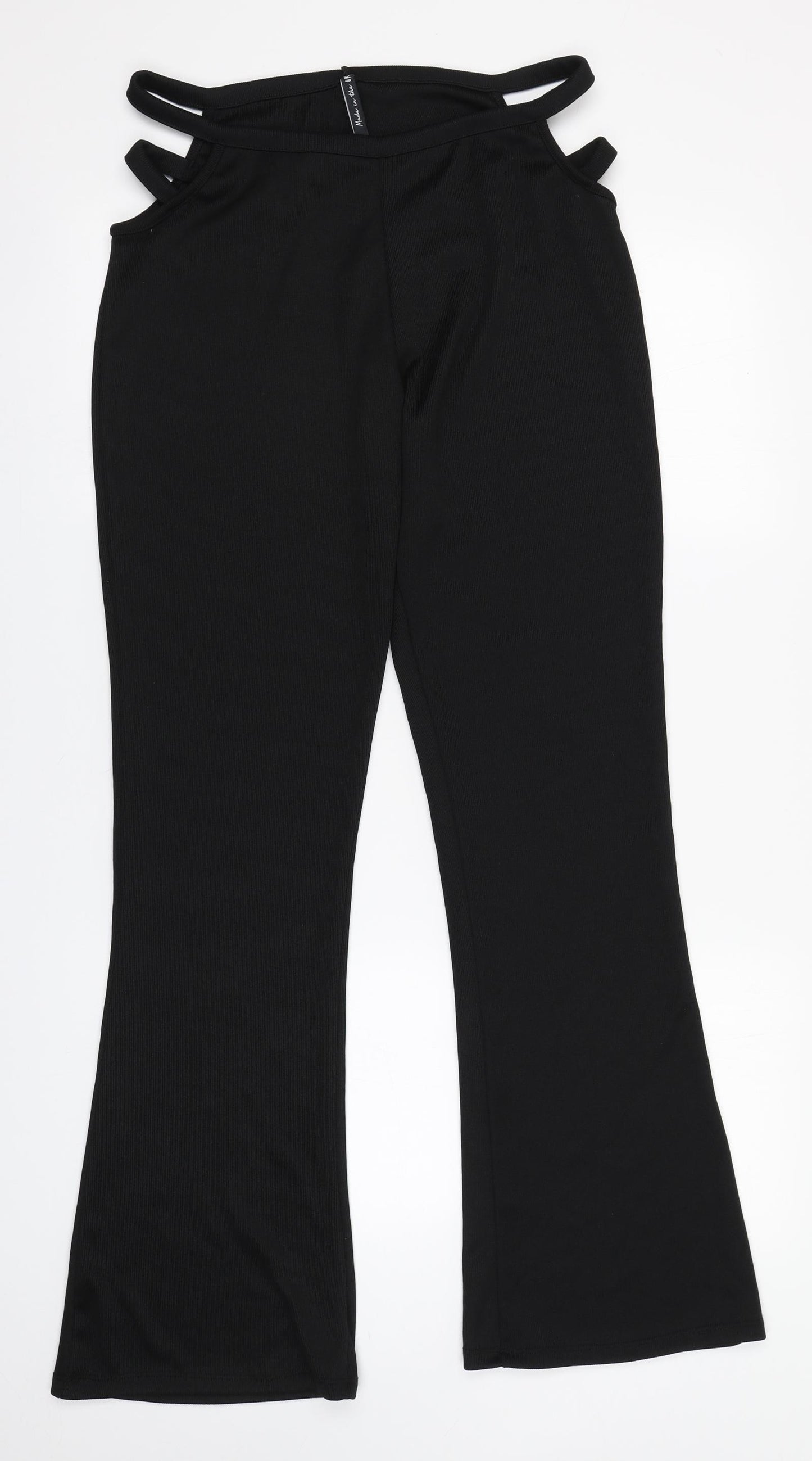 AsYou Womens Black  Polyester Trousers  Size 18 L32 in Regular