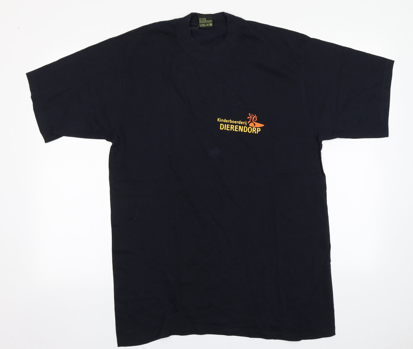 Besco Mens Blue  Cotton  T-Shirt Size L Round Neck