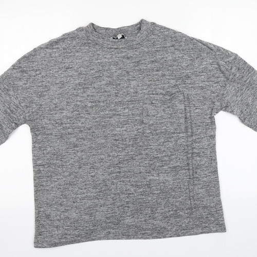Capsule Womens Grey Round Neck  Polyester Pullover Jumper Size 16