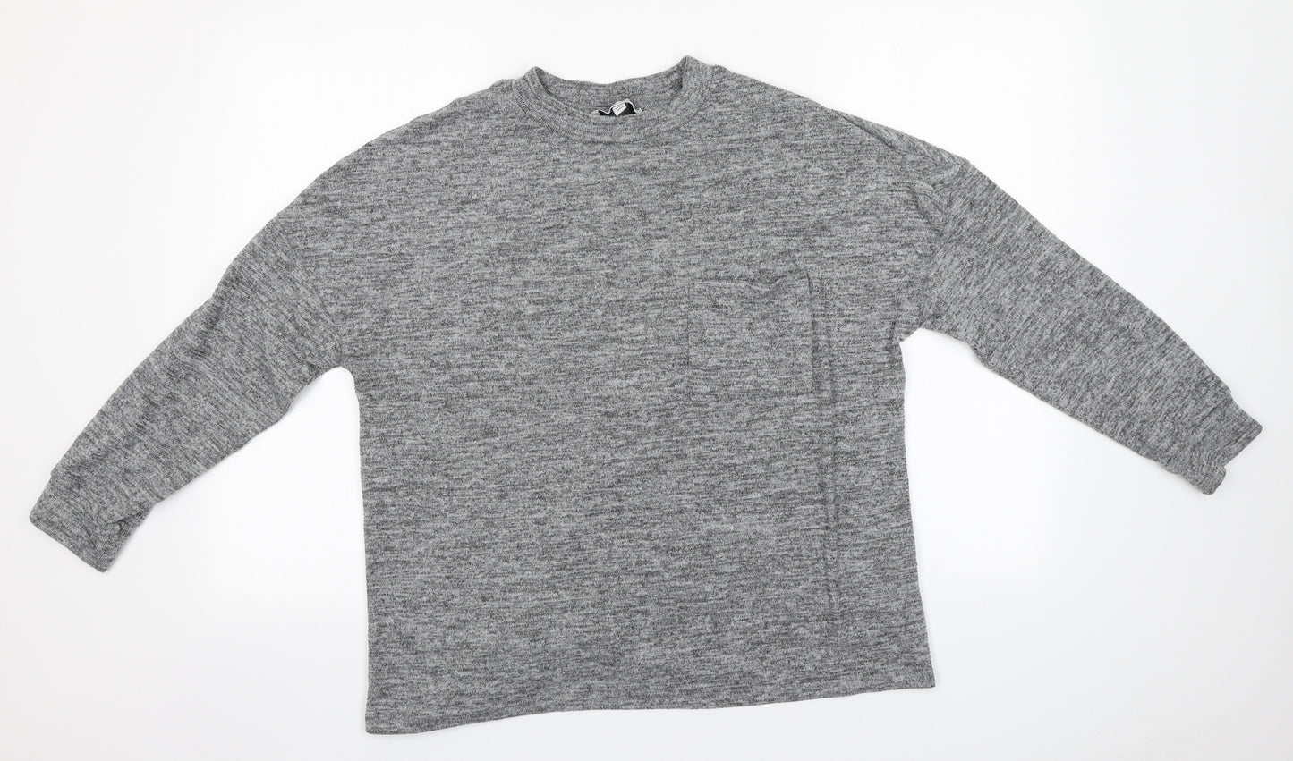 Capsule Womens Grey Round Neck  Polyester Pullover Jumper Size 16