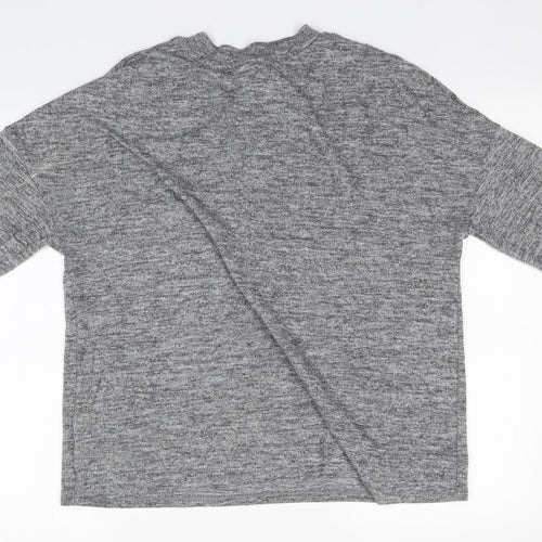 Capsule Womens Grey Round Neck  Polyester Pullover Jumper Size 16