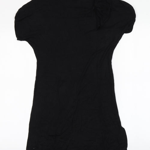H&M Womens Black  Viscose A-Line  Size S  Round Neck