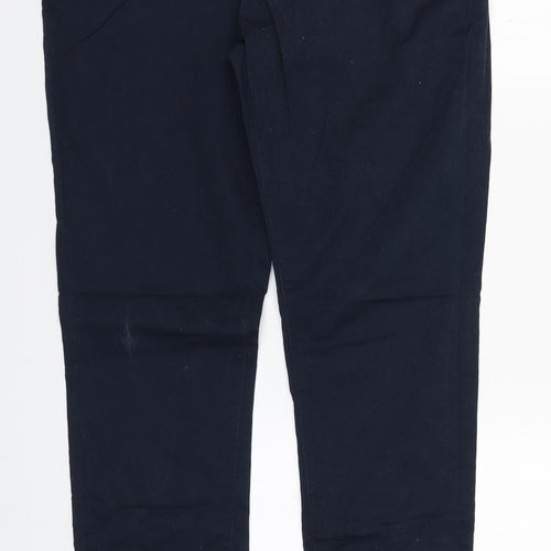 Bien Bleu Mens Blue  Cotton Trousers  Size L L30 in Regular