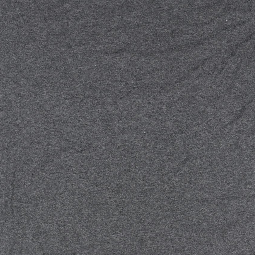 Nike Mens Grey  Cotton  T-Shirt Size L Round Neck