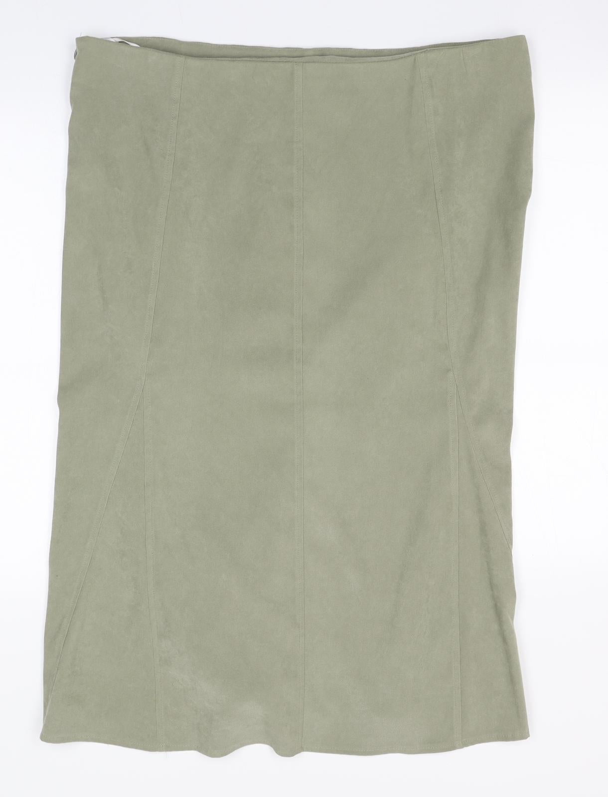 Bonmarché Womens Beige  Polyester A-Line Skirt Size 20