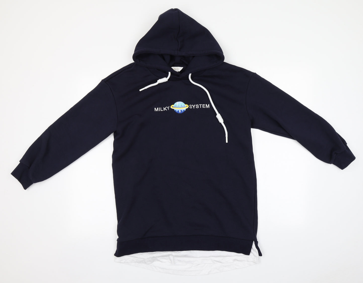 Preworn Girls Blue   Cape Hoodie Size 14-15 Years
